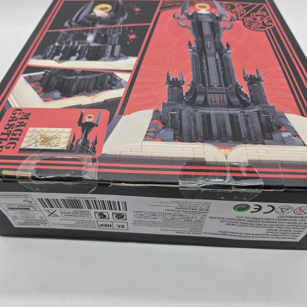 Creative Black Tower Magic Book Building Block Expert Idea Dark Tower 969 Pieces
